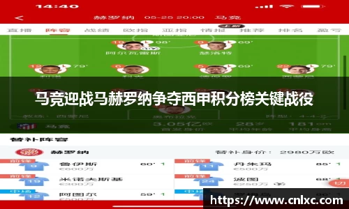 马竞迎战马赫罗纳争夺西甲积分榜关键战役